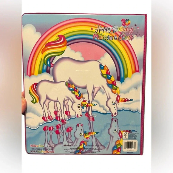Lisa Frank Happy 30th Birthday Binder Bundle Unicorn Dolphin Puppy Colorful - Picture 3 of 7